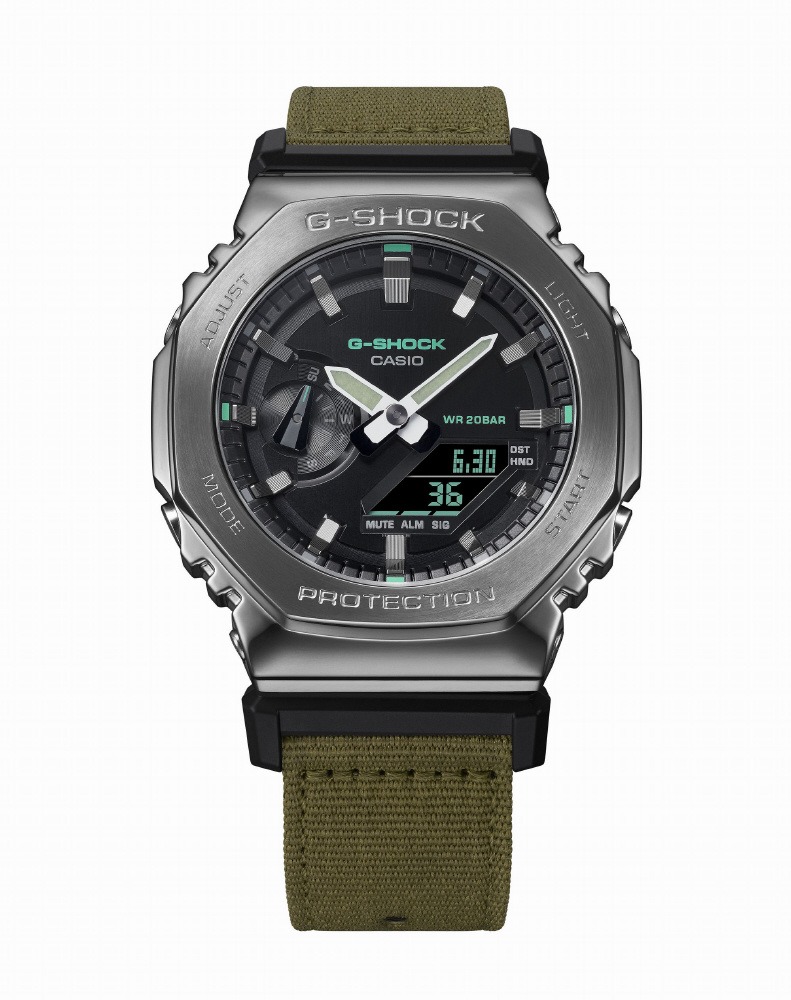 【新品】CASIO カシオ G-SHOCK 腕時計 メタルカバードデザイン GM-2100CB-3AJF グリーン