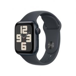 【即日発送】【新品 保証開始済み品】Apple Watch SE GPSモデル40mm MXE93J/A ミッドナイトアルミニウムケースとミッドナイトスポーツバンド - M/L