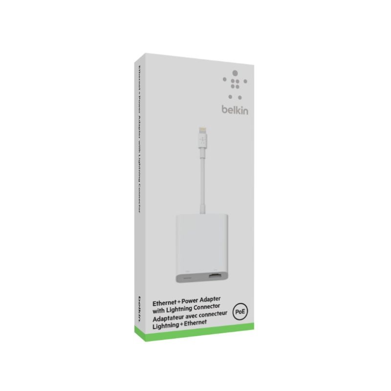 【新品】Belkin ネットワーク アダプタ Lightning-Gigabit Ethernet (PoE)