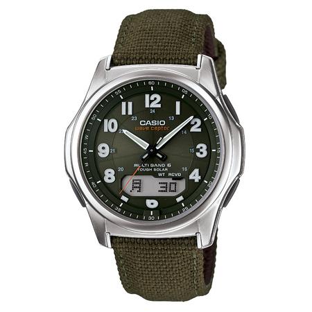 【新品】CASIO 腕時計 WAVE CEPTOR 電波ソーラー WVA-M630B-3AJF メンズ グリーン