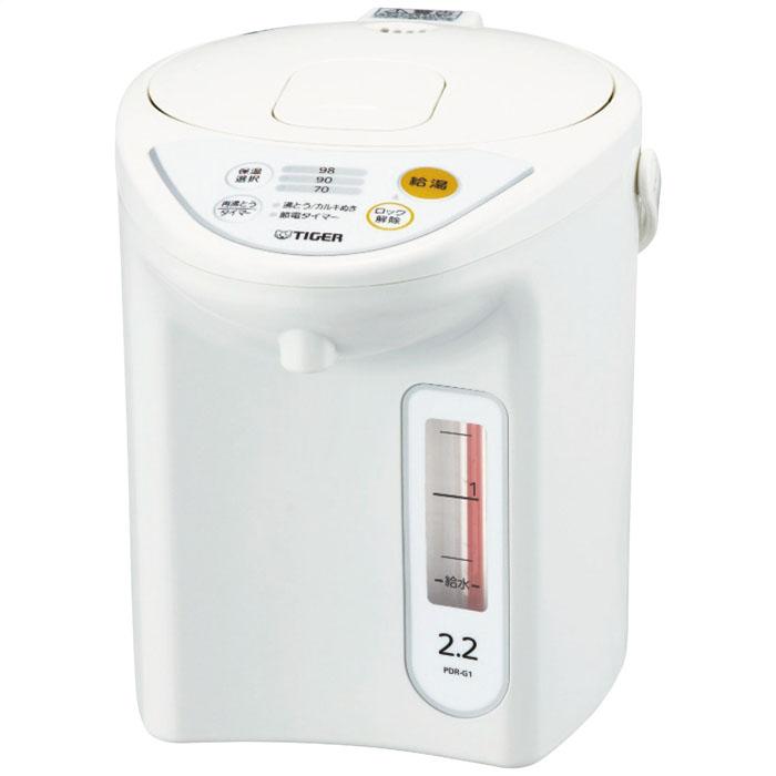【新品】TIGER タイガー魔法瓶 マイコン電動ポット 2.2L PDR-G221 ホワイト