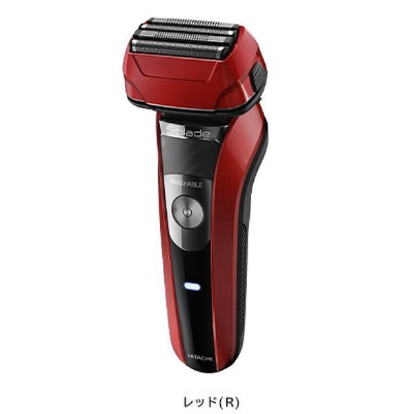 【即日発送】【新品 箱不良・シュリンク破れ品】HITACHI 日立 メンズシェーバー 4枚刃 RMH-F470B レッド