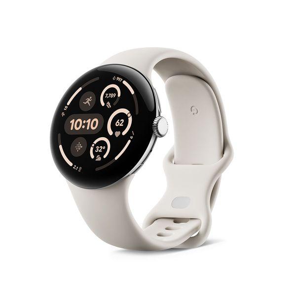 【即日発送】【新品 箱不良・シュリンク破れ品】Google Pixel Watch 3 Wi-Fiモデル45mm GA05736-US Polished Silver