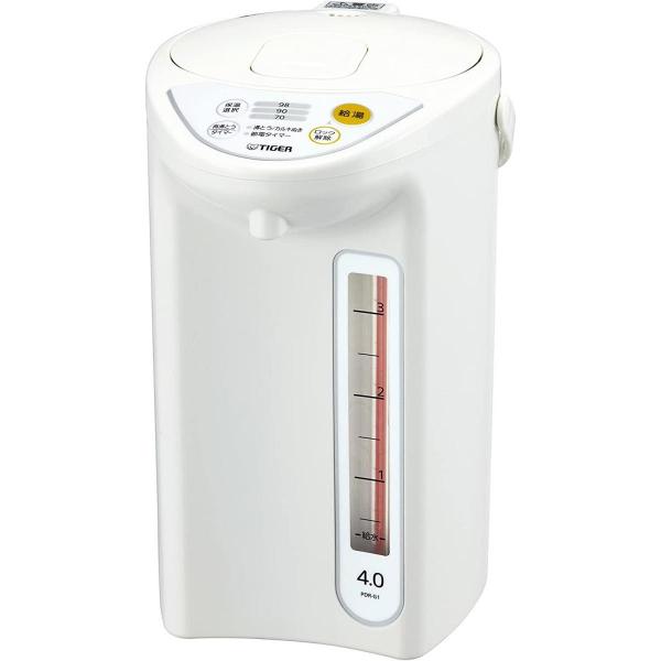 【新品】TIGER タイガー魔法瓶 マイコン電動ポット 4.0L PDR-G401 ホワイト