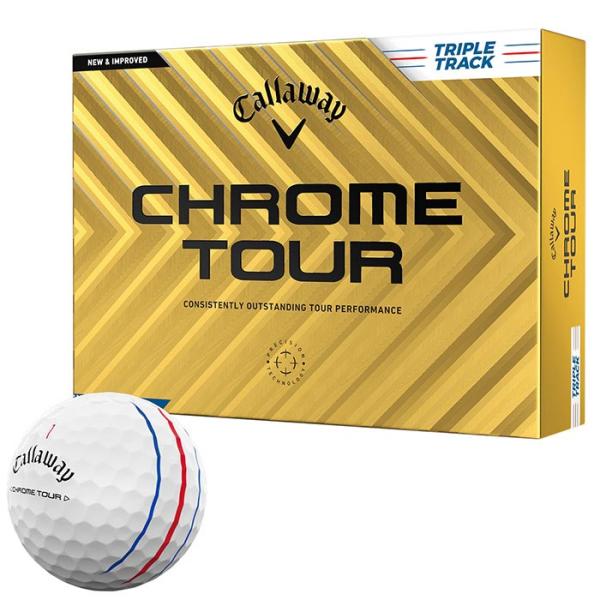 【即日発送】【新品】Callaway キャロウェイ ゴルフボール CHROME TOUR トリプルトラック2024年モデル