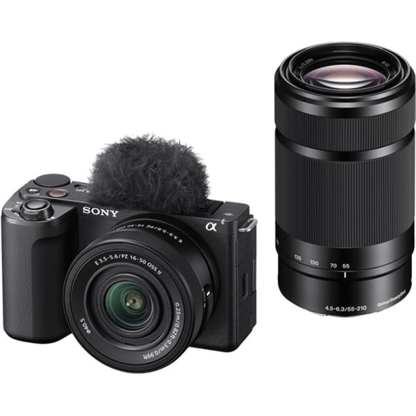 【ラッピング可】【新品 箱不良・シュリンク破れ品】SONY VLOGCAM ZV-E10M2X ダブルズームレンズキット ブラック
