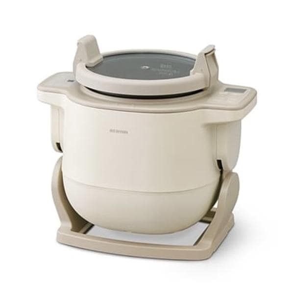 【即日発送】【新品 箱不良・シュリンク破れ品】IRIS OHYAMA アイリスオーヤマ 電気圧力鍋 CHEF DRUM DAC-IB2-C アイボリー