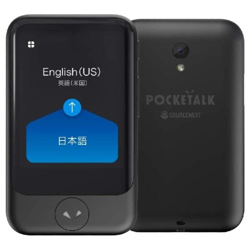 【ラッピング可】【新品 箱不良・シュリンク破れ品】POCKETALK S ポケトーク グローバル通信付き ブラック