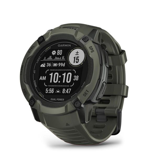 【ラッピング可】【即日発送】【新品】GARMIN ガーミン Instinct 2X Dual Power 010-02805-52 Moss