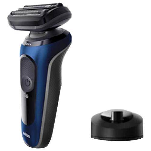 【新品】BRAUN ブラウン メンズ充電式シェーバー 充電スタンド付 ブルー 60-B4200CS