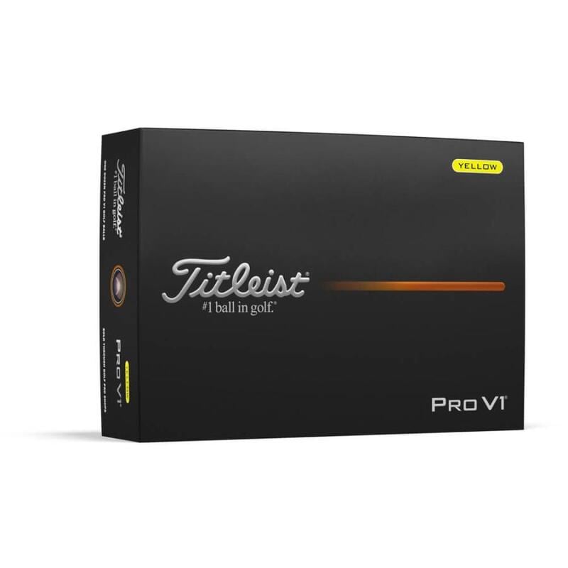 【即日発送】【新品 箱不良・シュリンク破れ品】Titleist タイトリスト ゴルフボール PRO V1 ローナンバー 2025年モデル イエロー