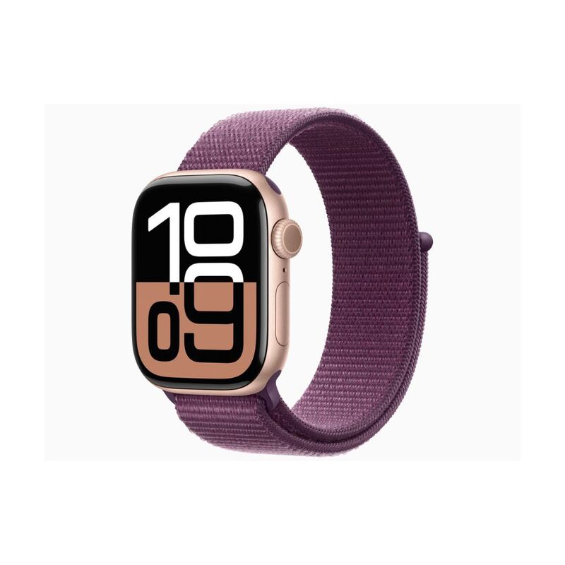 【即日発送】【新品 保証開始済み品】Apple アップル Apple Watch Series 10 GPSモデル 42mm MWWK3J/A ローズゴールド・プラムスポーツループ