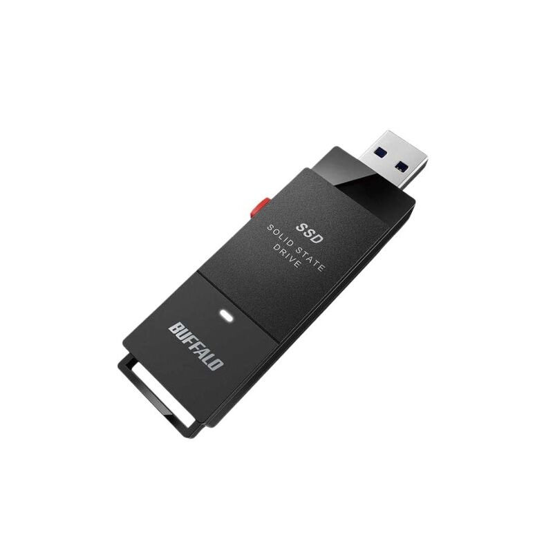 【即日発送】【新品 箱不良・シュリンク破れ品】BUFFALO バッファロー 外付けSSD USB-C＋USB-A接続 SSD-SCT2.0U3-BA ブラック