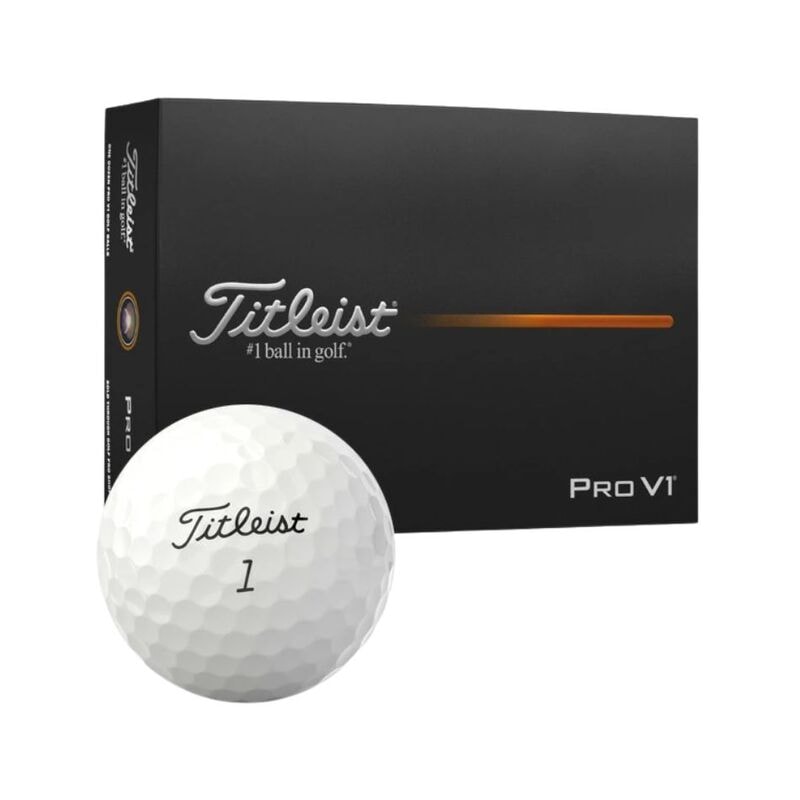 【即日発送】【新品 箱不良・シュリンク破れ品】Titleist タイトリスト ゴルフボール PROV1 ダブルナンバー 1ダース 2025年版 ホワイト