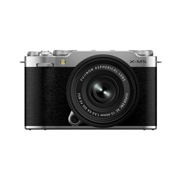 【即日発送】【新品 箱不良・シュリンク破れ品】FUJIFILM 富士フイルム X-M5 XC15-45mmレンズキット シルバー