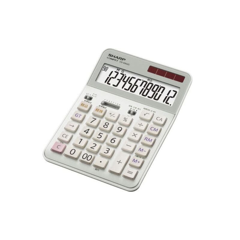 【即日発送】【新品 箱不良・シュリンク破れ品】SHARP シャープ 実務電卓 CS-S952C-X
