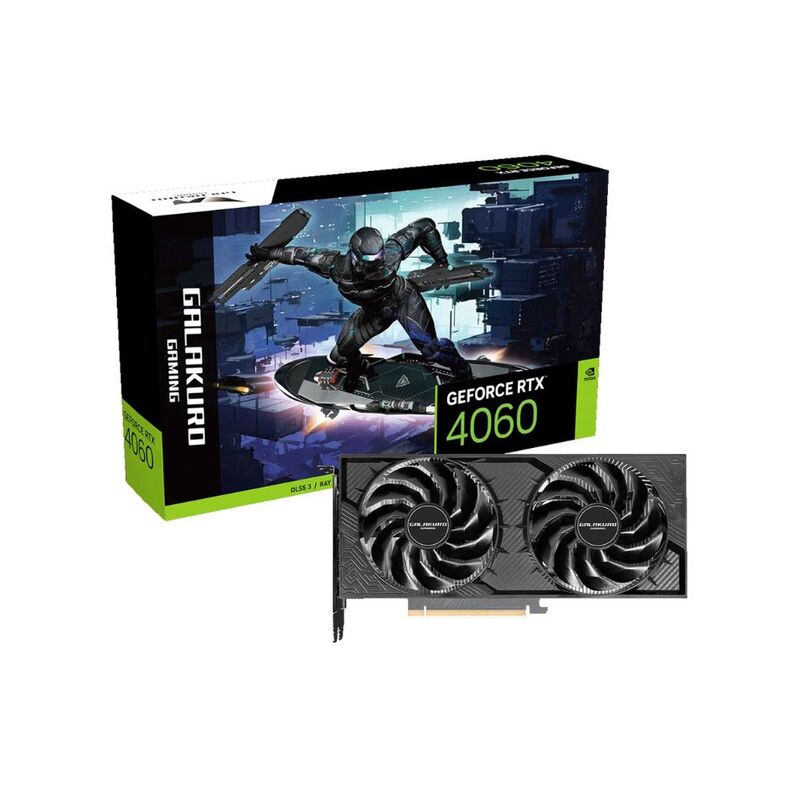 【新品】玄人志向 GALAKURO ビデオカード GAMING GG-RTX4060-E8GB/OC/DF3 PCIExp 8GB