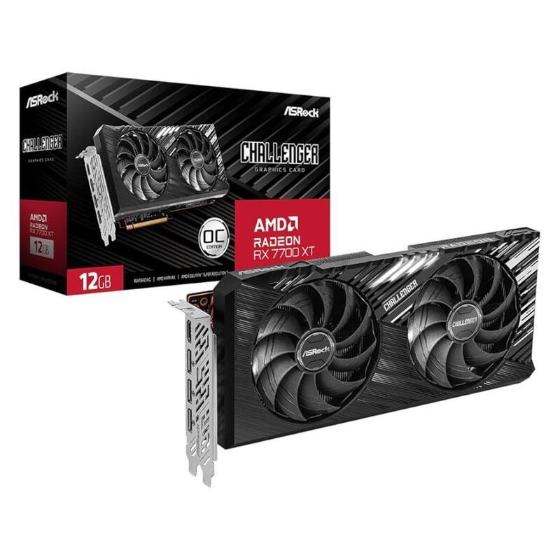 【即日発送】【新品 箱不良・シュリンク破れ品】ASRock アスロック グラフィックボード Radeon RX 7700 XT Challenger 12GB OC