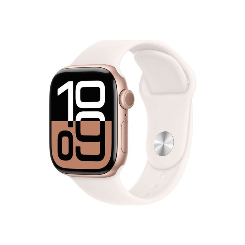 【即日発送】【新品 保証開始済み品】Apple アップル Watch Series 10 GPSモデル 42mm MWWJ3J/A ローズゴールド・ライトブラッシュスポーツバンド M/L