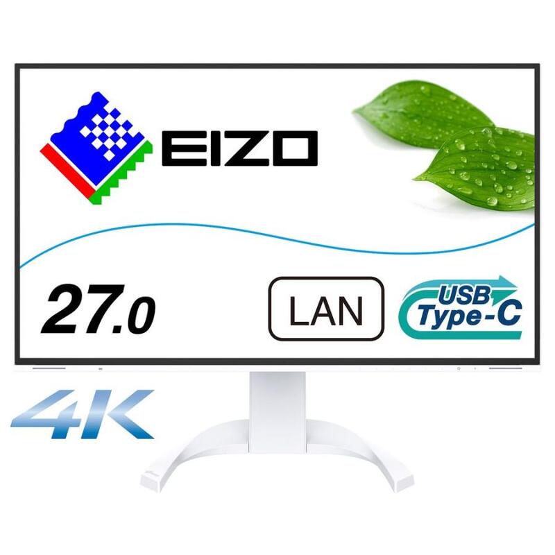 【即日発送】【新品 箱不良・シュリンク破れ品】EIZO モニター FlexScan EV2740X-WT 27インチ ホワイト