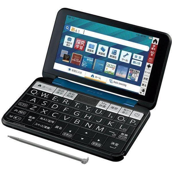 【ラッピング可】【即日発送】【新品 箱不良・シュリンク破れ品】SHARP シャープ 電子辞書 Brain PW-S2-K ネイビー系