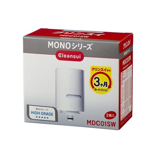 【即日発送】【新品 箱不良・シュリンク破れ品】三菱ケミカル・クリンスイ cleansui 浄水器カートリッジ MDC01SW 2個入
