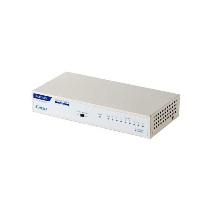 【即日発送】【新品】ELECOM エレコム スイッチングハブ EHB-UG2C08-S ホワイト