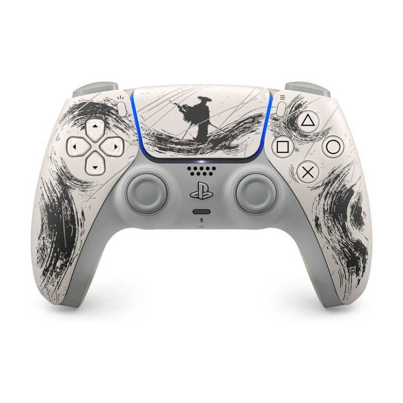 【ラッピング可】【即日発送】【新品 箱不良・シュリンク破れ品】SIE PlayStation5 PS5 DualSense ワイヤレスコントローラー “Ghost of Yotei“ ブラック リミテッドエディション CFI-ZCT1JZ8