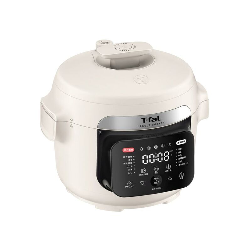 【ラッピング可】【即日発送】【新品】T-Fal ティファール 電気圧力鍋 ラクラ・クッカー CY380AJ0 アイボリー