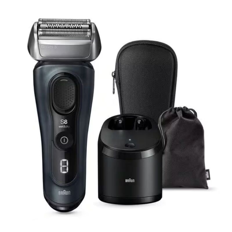 【ラッピング可】【即日発送】【新品】BRAUN ブラウン メンズシェーバー シリーズ8 8563cc-V グレー