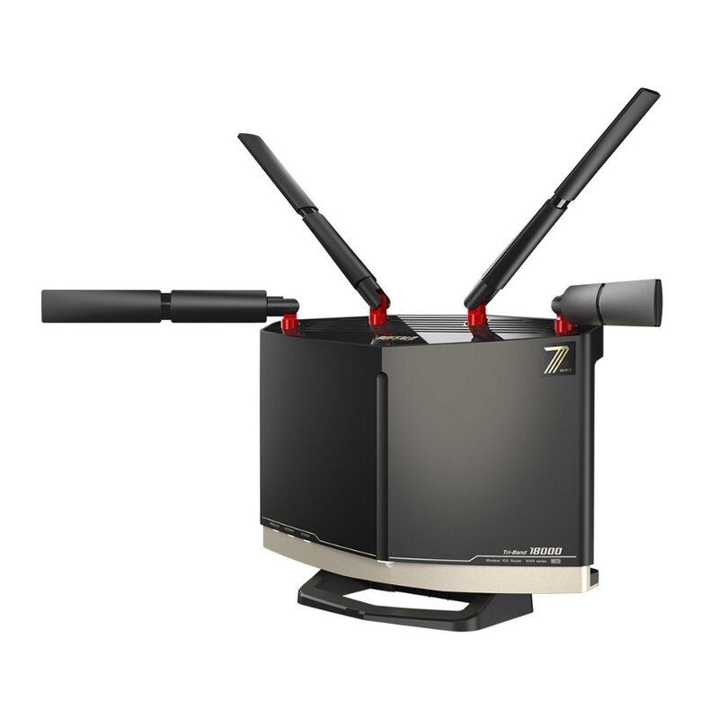 【即日発送】【新品 箱不良・シュリンク破れ品】BUFFALO バッファロー Wi-Fiルーター Wi-Fi 7対応 AirStation WXR18000BE10P グラファイトブラック