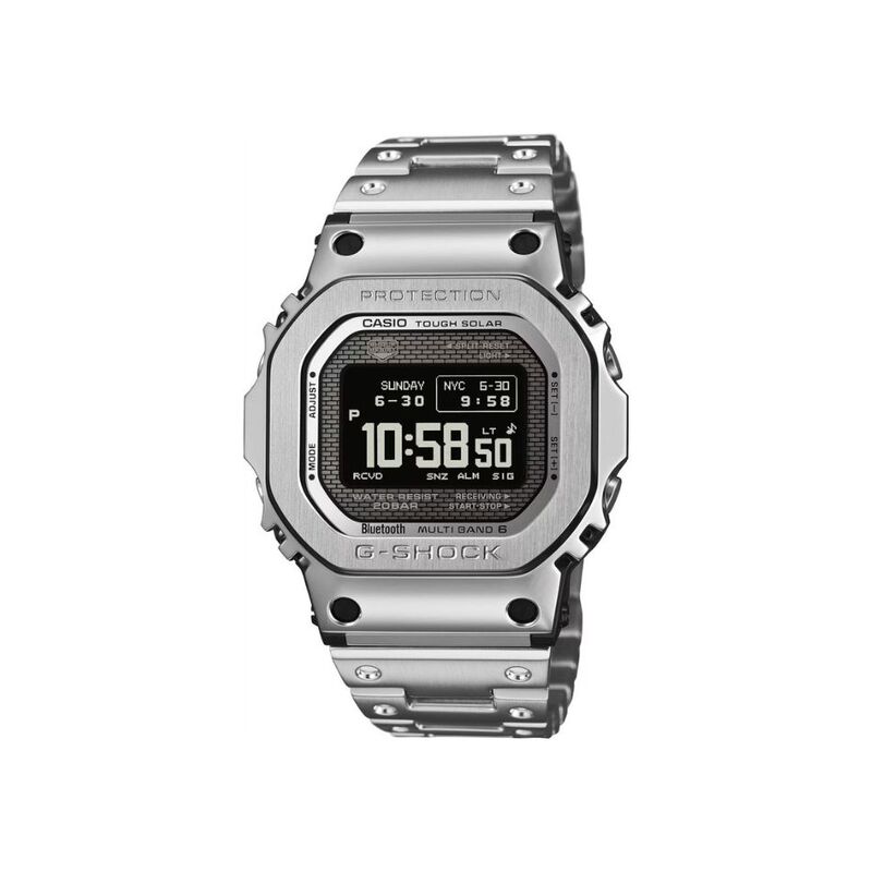 【ラッピング可】【即日発送】【新品】CASIO カシオ メンズ 腕時計 電波時計 タフソーラー G-SHOCK GMW-BZ5000D-1JF フルメタル シルバー