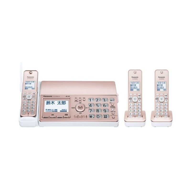【即日発送】【新品 箱不良・シュリンク破れ品】Panasonic パナソニック FAX機 子機2台 KX-PD550DW-N ピンクゴールド
