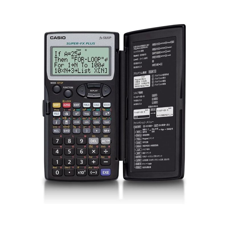 【ラッピング可】【即日発送】【新品】CASIO カシオ プログラム関数電卓 10桁 fx-5800P