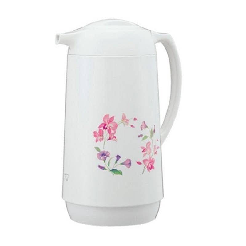 【ラッピング可】【即日発送】【新品】象印マホービン ガラスハンドポット 1.0L AG-KE10-FW リースフラワー
