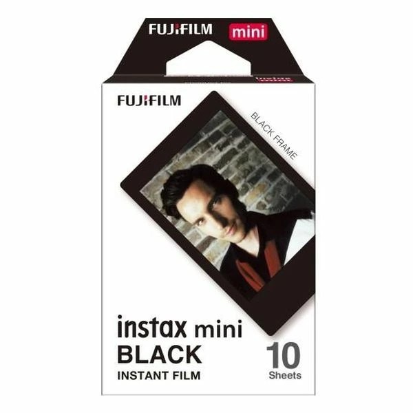 【即日発送】【新品 箱不良・シュリンク破れ品】FUJIFILM 富士フイルム チェキ instax mini Film 1パック（10枚入） Black