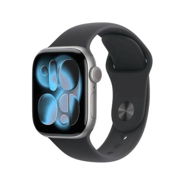 【即日発送】【新品 箱不良・シュリンク破れ品】Apple Watch Series 11 GPSモデル 46mm MEV04J/A スペースグレイ ブラックスポーツバンド S/M