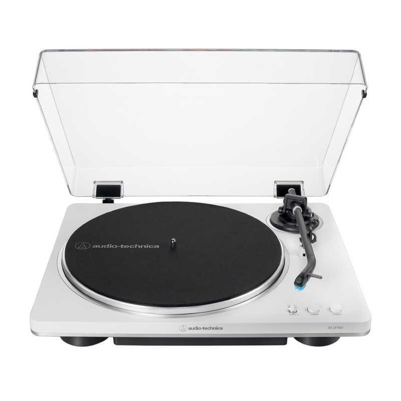 【ラッピング可】【即日発送】【新品】audio-technica オーディオテクニカ レコードプレーヤー AT-LP70X WS ホワイト シルバー