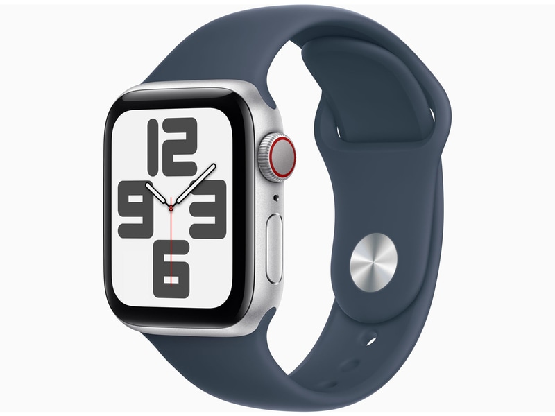 【新品】apple watch se 第2世代 GPS+Cellularモデル40mm MRGM3ZP/A シルバー/ストームブルー ブルースポーツバンド M/L