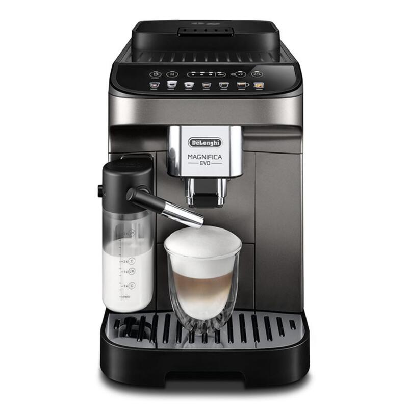 【新品 開封済み未使用品】DeLonghi デロンギ 全自動コーヒーマシン マグニフィカ イーヴォ ECAM29081XTB チタニウムブラック
