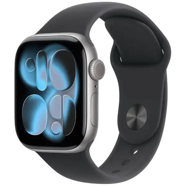【ラッピング可】【即日発送】【新品 箱不良・シュリンク破れ品】Apple Watch Series 11 GPSモデル 42mm MEQX4J/A スペースグレイブラックスポーツバンド M/L