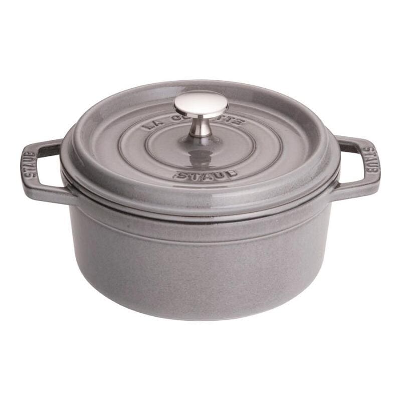 【ラッピング可】【即日発送】【新品】STAUB ストウブ 鍋 ストウブ ピコ・ココットラウンド 18cm 40509-484 グレー