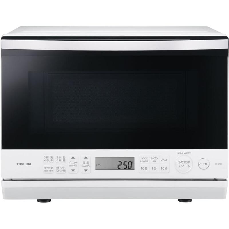 【即日発送】【新品 箱不良・シュリンク破れ品】TOSHIBA 東芝 スチームオーブンレンジ 26L 石窯ドーム ER-D70AW グランホワイト