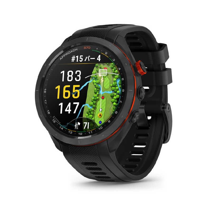 【ラッピング可】【即日発送】【新品 箱不良・シュリンク破れ品】GARMIN ガーミン GPS距離計 APPROACH S70 47MM CT10 3個付き限定セット 010-02746-23 ブラック