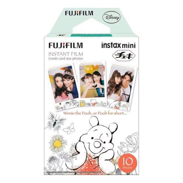 【ラッピング可】【メール便発送】【即日発送】【新品 箱不良・シュリンク破れ品】FUJIFILM 富士フイルム インスタントカラーフイルム instax mini くまのプーさん 10枚入 INSTAXMINIPOOHWW1