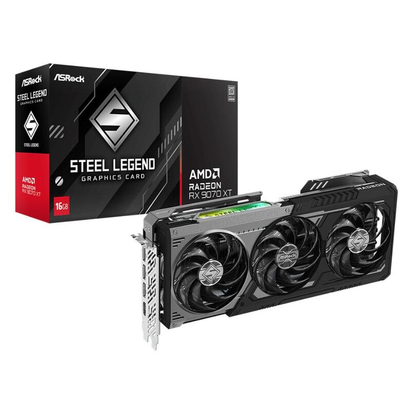 【ラッピング可】【即日発送】【新品】ASRock アスロック グラフィックボード Radeon RX 9070 XT Steel Legend Dark 16GB PCIExp 16GB