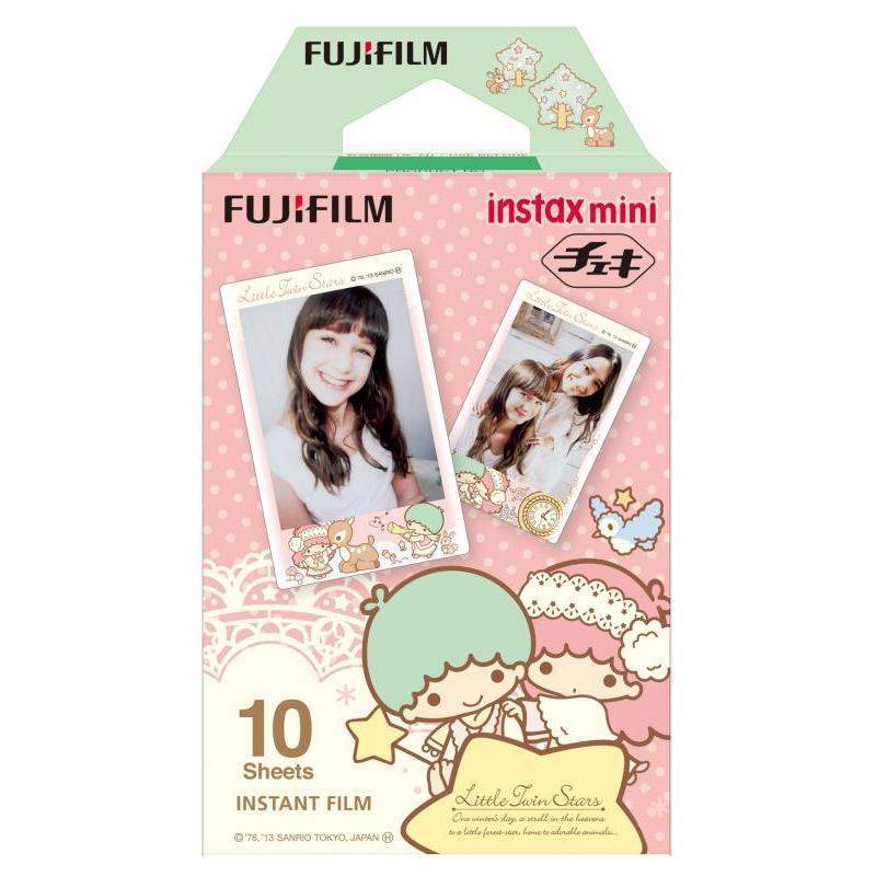 【ラッピング可】【即日発送】【新品 箱不良・シュリンク破れ品】FUJIFILM 富士フイルム チェキ専用フィルム instax mini Film 絵柄入りフレームタイプ キキ＆ララ 10枚入