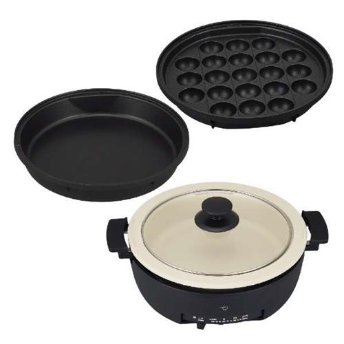【ラッピング可】【即日発送】【新品 箱不良・シュリンク破れ品】ZOJIRUSHI 象印 グリルなべ あじまる EP-FS30-BA ブラック