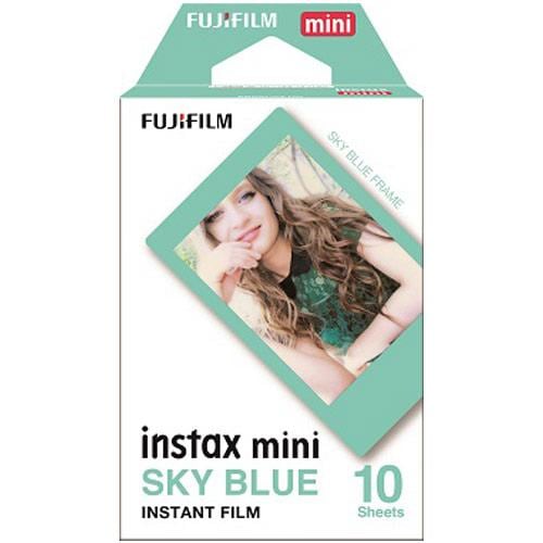 【ラッピング可】【メール便発送】【即日発送】【新品 箱不良・シュリンク破れ品】FUJIFILM 富士フイルム チェキ専用フィルム instax mini Film SKY BLUE 10枚入