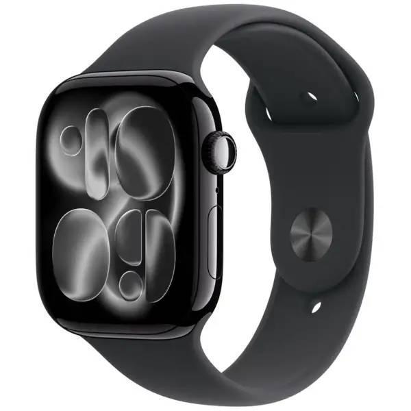 【ラッピング可】【即日発送】【新品 箱不良・シュリンク破れ品】Apple Watch Series 11 GPSモデル 46mm MEUX4J/A ジェットブラック・ブラックスポーツバンド M/L